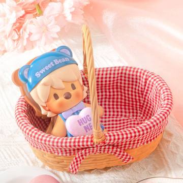 Sweet Bean Cookie Basket Figurine