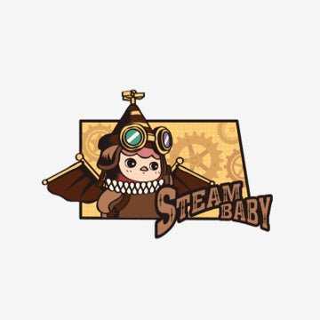 Pucky Flying Babies Badge