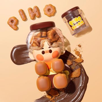 PINO JELLY Chocolate Cookie Figurine