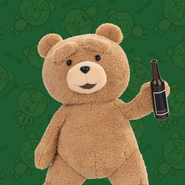 ted2 ted action plush doll