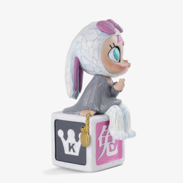 MOLLY 17th anniv Statue The Moon Rabbit - Pink ver.