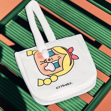 CRYBABY Sunset Concert Series-Cotton Filled Shoulder Bag