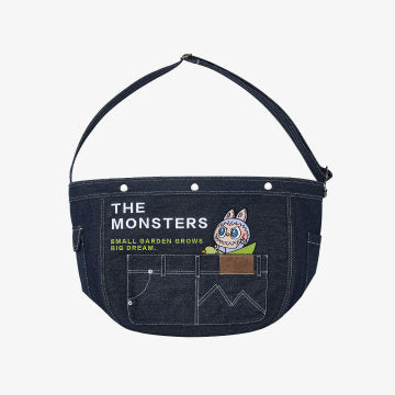 THE MONSTERS FALL IN WILD SERIES-Denim Messenger Bag