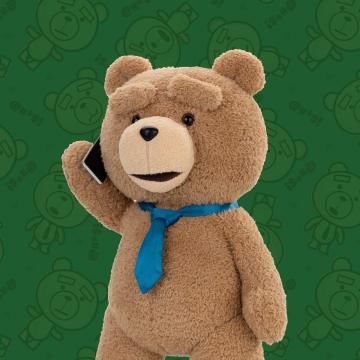 ted2 ted action plush doll