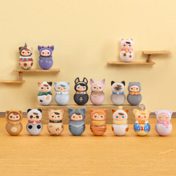 PUCKY Roly-Poly Kitty Series Figures