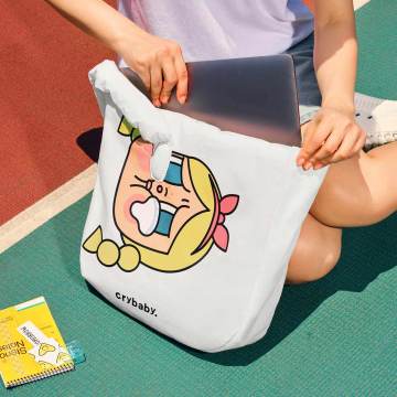 CRYBABY Sunset Concert Series-Cotton Filled Shoulder Bag